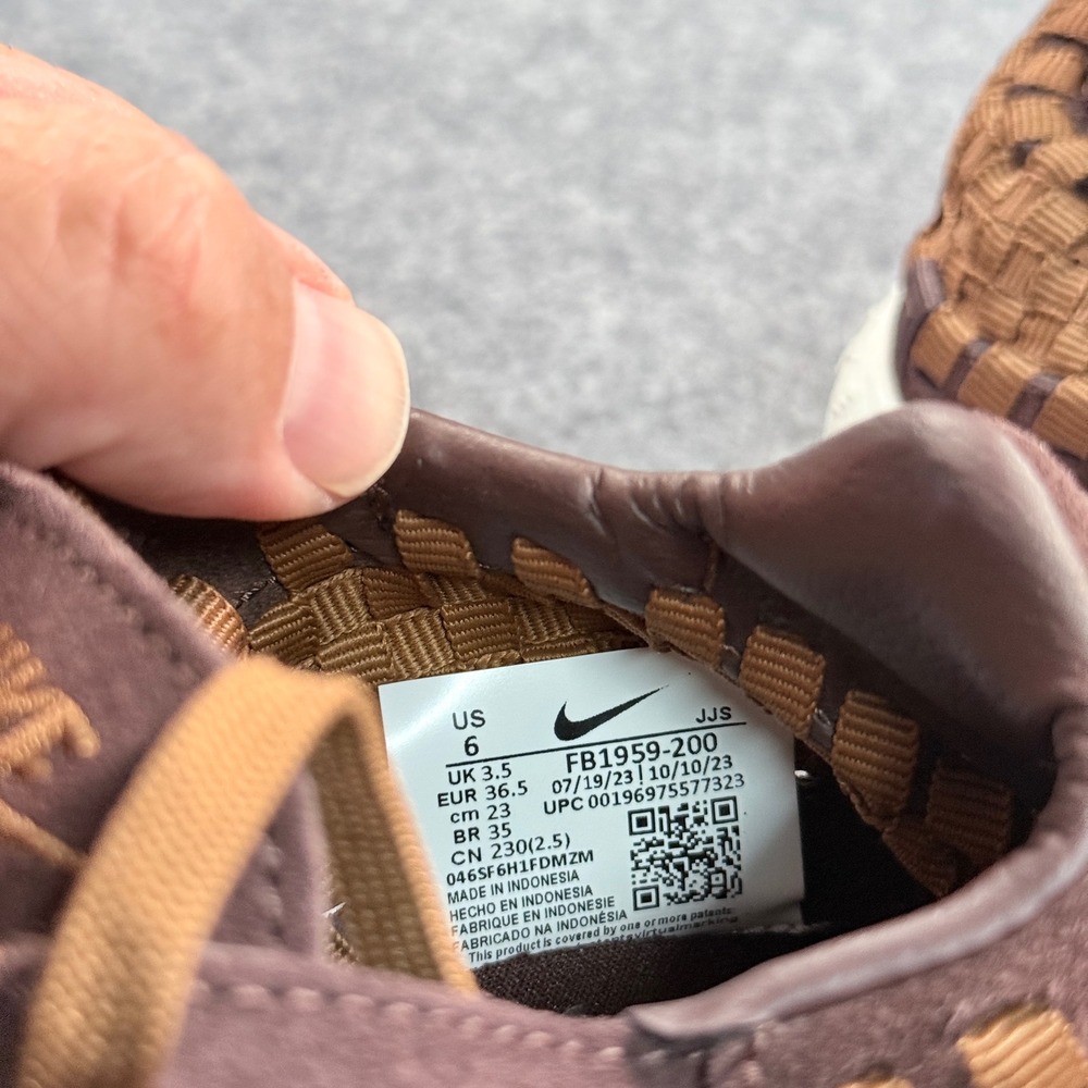 Nike Air Footscape Woven Earth Light British Tan FB1959-200 Mens 6 Womens 7.5 - Picture 6 of 7